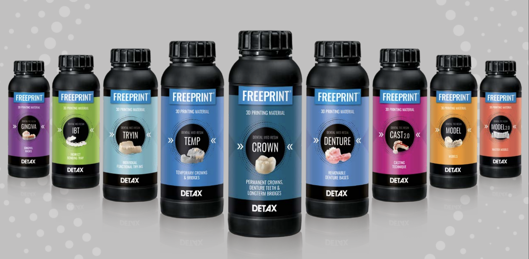 DETAX FREEPRINT® HIGHCLASS 3D DENTAL RESINS