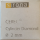 CEREC Cylinder Diamond 2mm